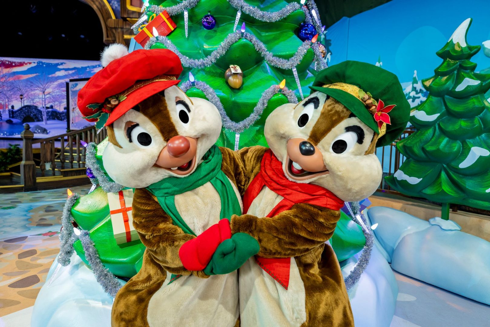 Chip N Dale at Holiday Fun with Santa and Friends at Disneyland