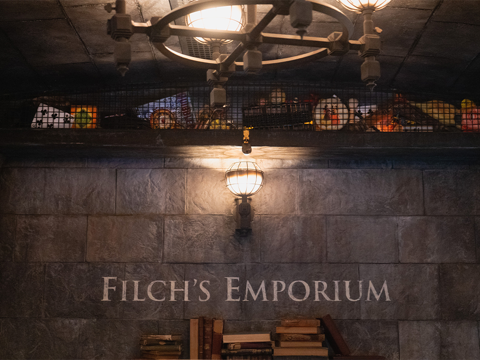Filch's Emporium  in The Wizarding World of Harry Potter. 