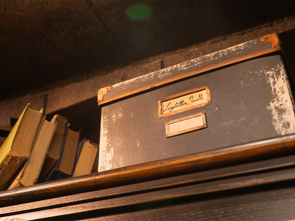 Student box in Filch's Emporium  in The Wizarding World of Harry Potter. 