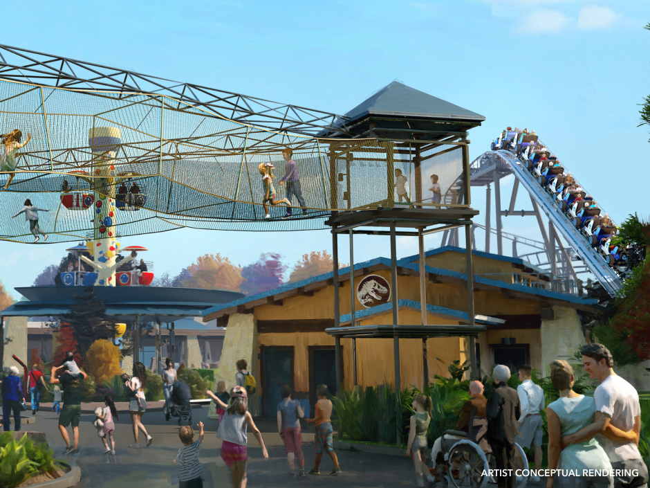 Artist Rendering of Jurassic Land at Universal Kids Resort