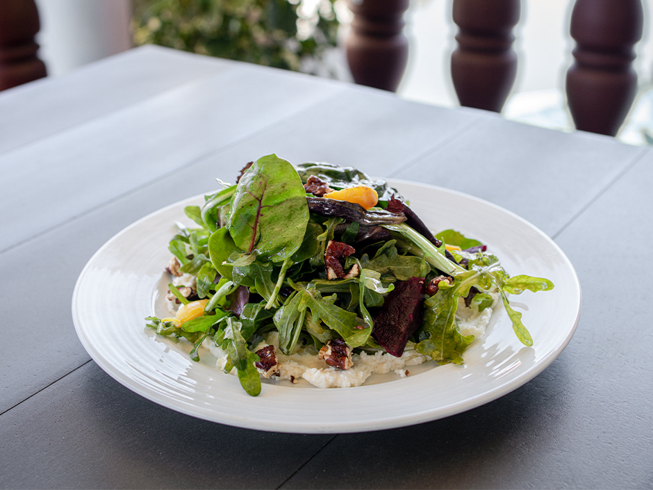 A plate of Holiday Salad at Lombard's Seafood Grille for Thanksgiving at Universal Studios Florida.
