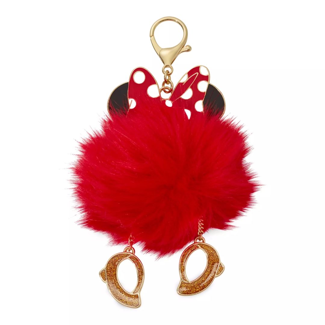 Disney Store Minnie Mouse Pom Pom Flair Bag Charm 