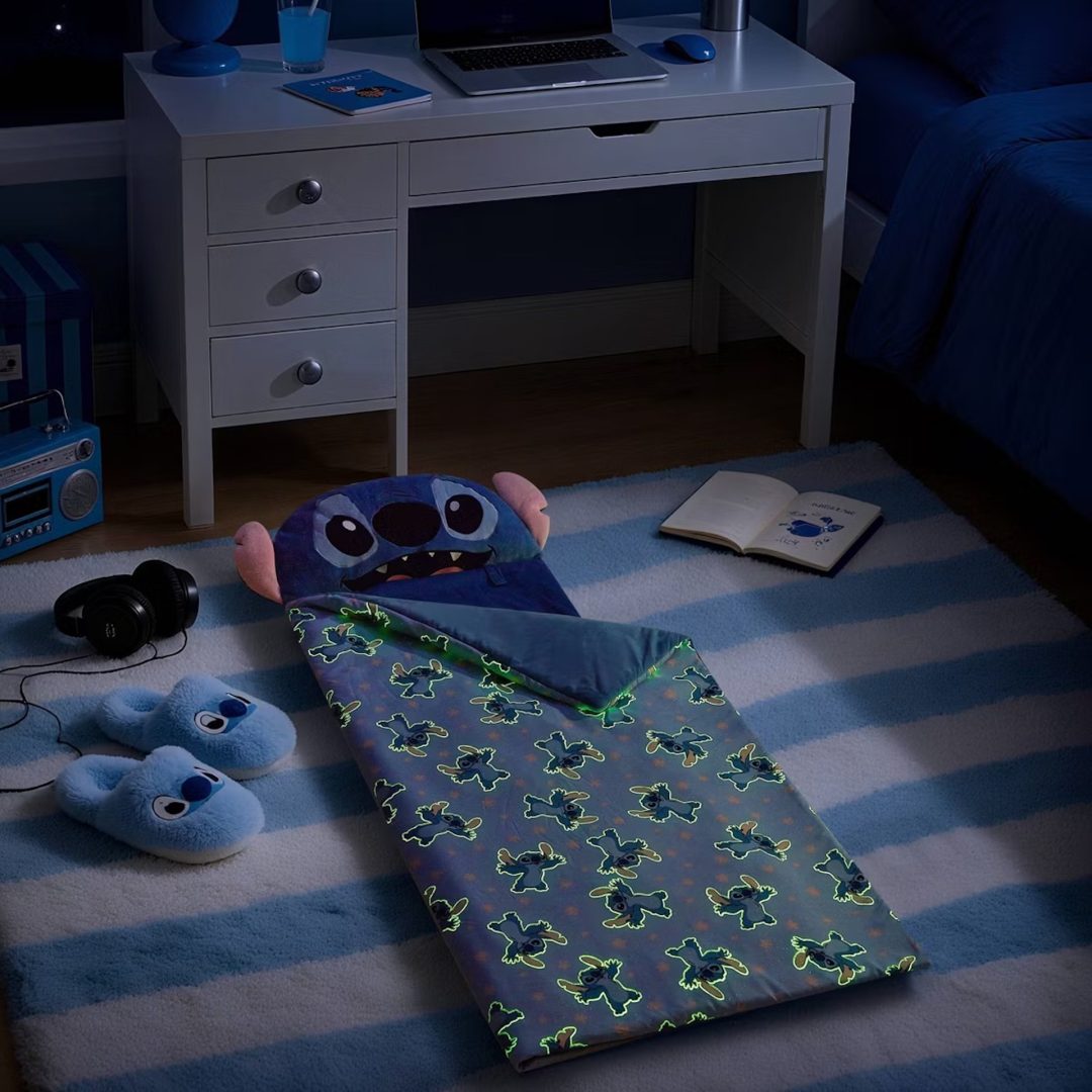 Stitch Kids' Glow in the Dark Sleeping Bag by Idea Nuova 