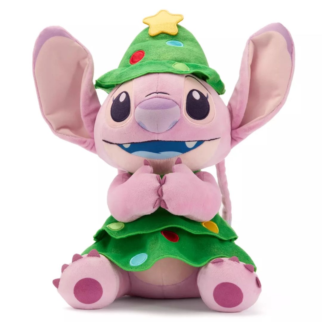 Stitch and Angel Holiday Plush by Disney Store  